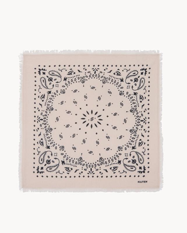 kujten Petit bandana hachi Petit bandana cachemire imprimé 2 fils