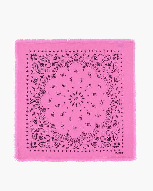 Kujten Petit Bandana Hachi Petit Bandana Cachemire Imprimé 2 Fils