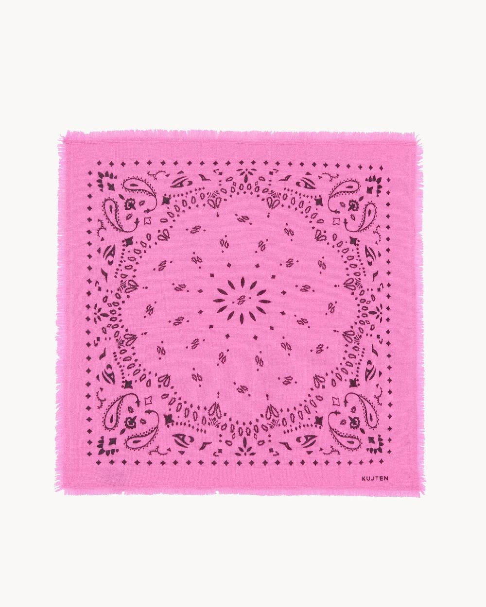 Kujten Petit Bandana Hachi Petit Bandana Cachemire Imprimé 2 Fils
