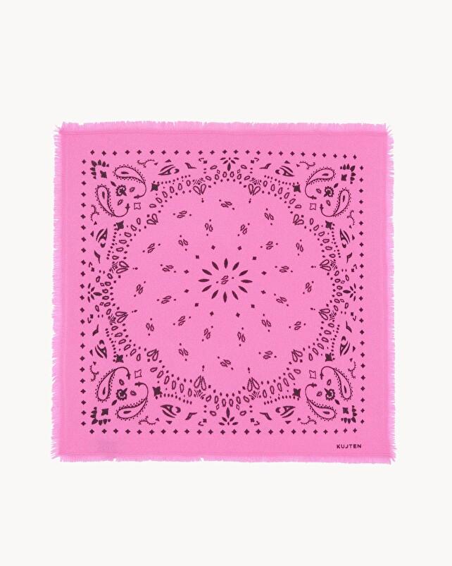 kujten Petit bandana hachi Petit bandana cachemire imprimé 2 fils