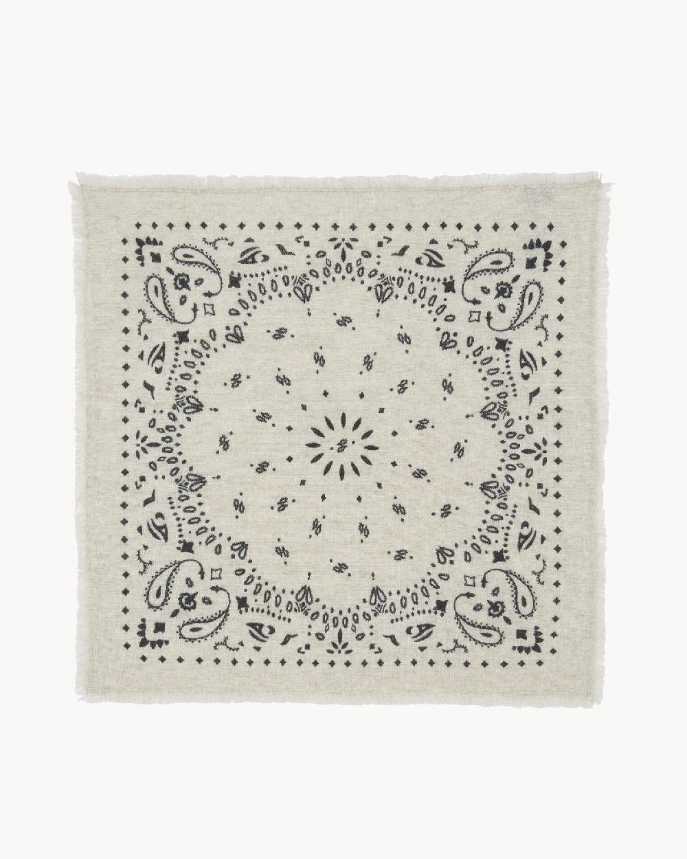 Kujten Petit Bandana Hachi Petit Bandana Cachemire Imprimé 2 Fils