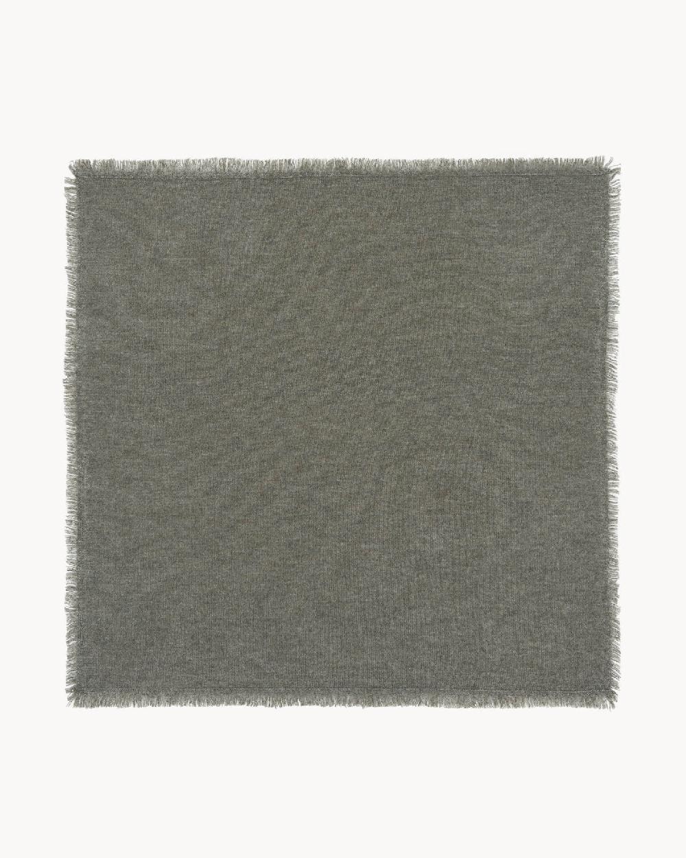 Kujten Petit Bandana Haki Petit Bandana Cachemire Uni 2 Fils