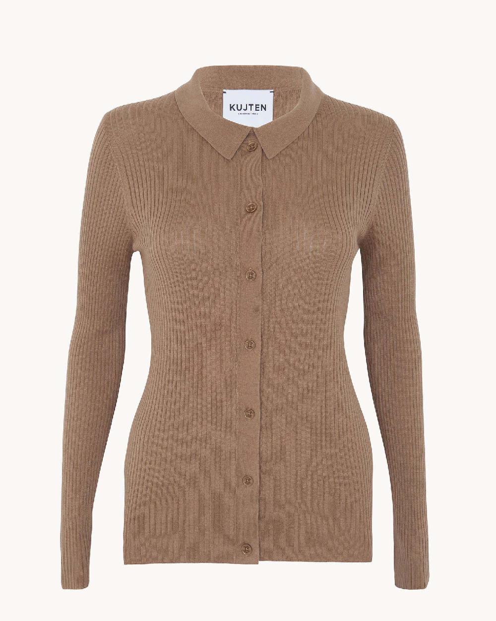 Kujten Polo Isha Polo Cachemire Soie Manches Longues 1 Fil