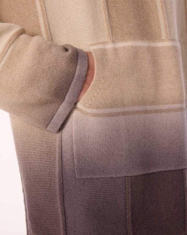 Kujten Poncho Baja Dye Poncho Cachemire Oversize à Capuche Tie & Dye 4 Fils