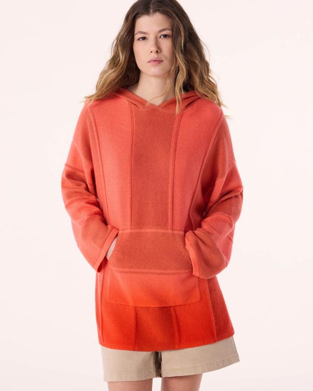 kujten Poncho baja dye Poncho Cachemire Oversize à Capuche Tie & Dye 4 fils