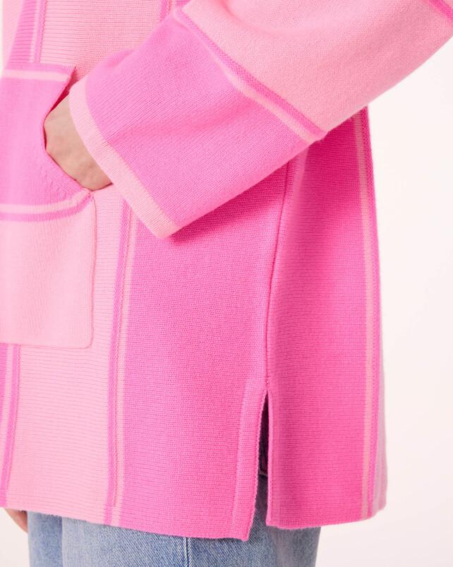 Kujten Poncho Baja Poncho Cachemire Oversize à Capuche 4 Fils