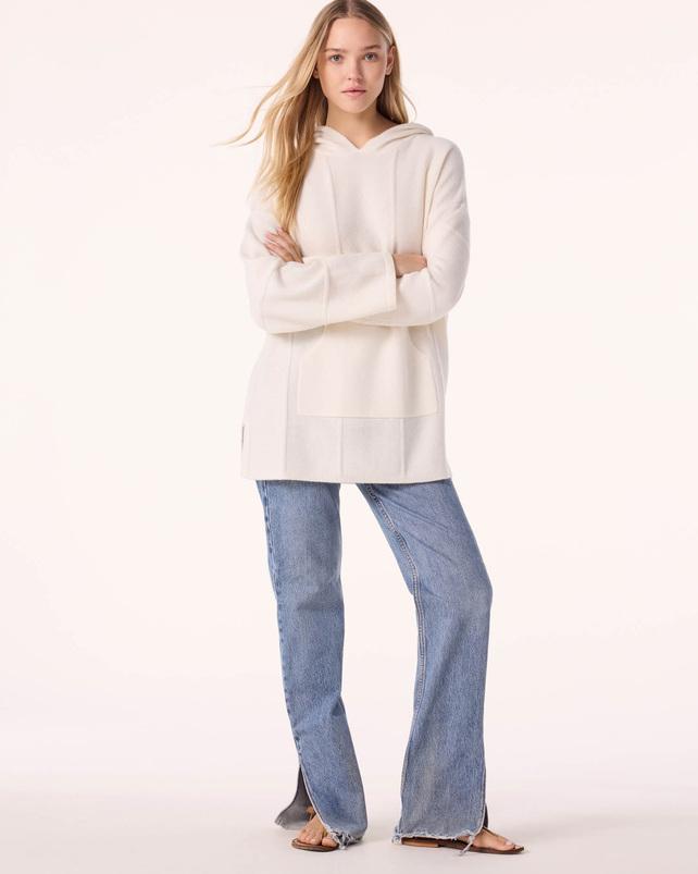 kujten Poncho baja Poncho Cachemire Oversize à Capuche 4 fils