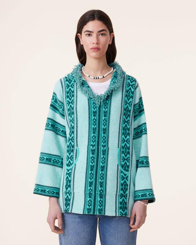 Kujten Poncho Ubud Poncho Oversize Cachemire 4 Fils
