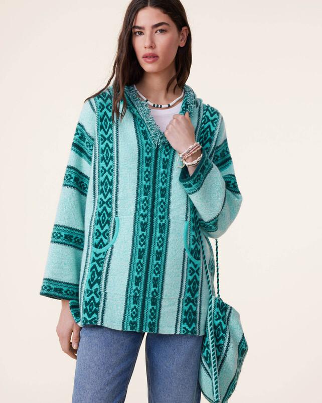 kujten Poncho ubud Poncho Oversize Cachemire 4 fils