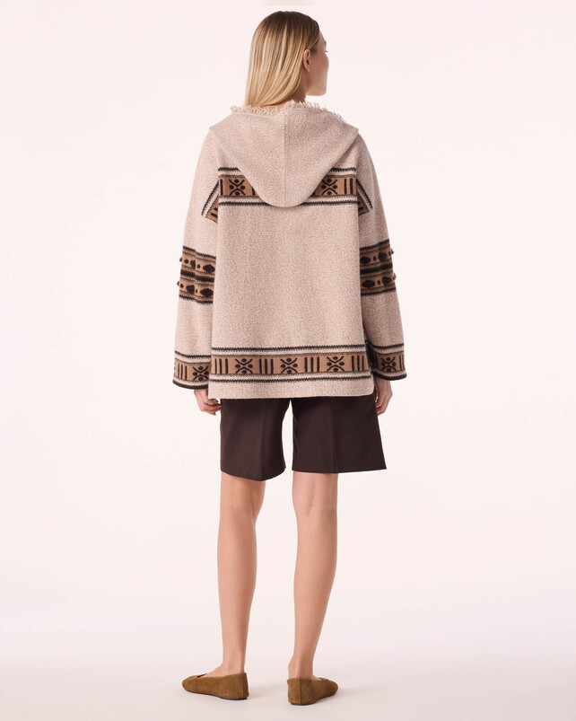 Kujten Poncho Ubudo Poncho Cachemire Bicolore 3 Fils