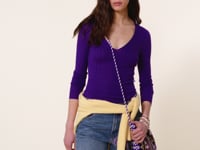 Kujten Pull Ainur Pull Col V Soie Et Cachemire 1 Fil