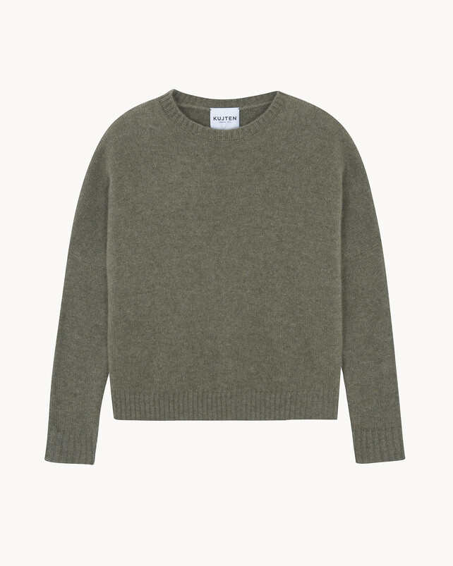 kujten Pull amelie Pull Cachemire Col Rond Oversize Femme 2 fils