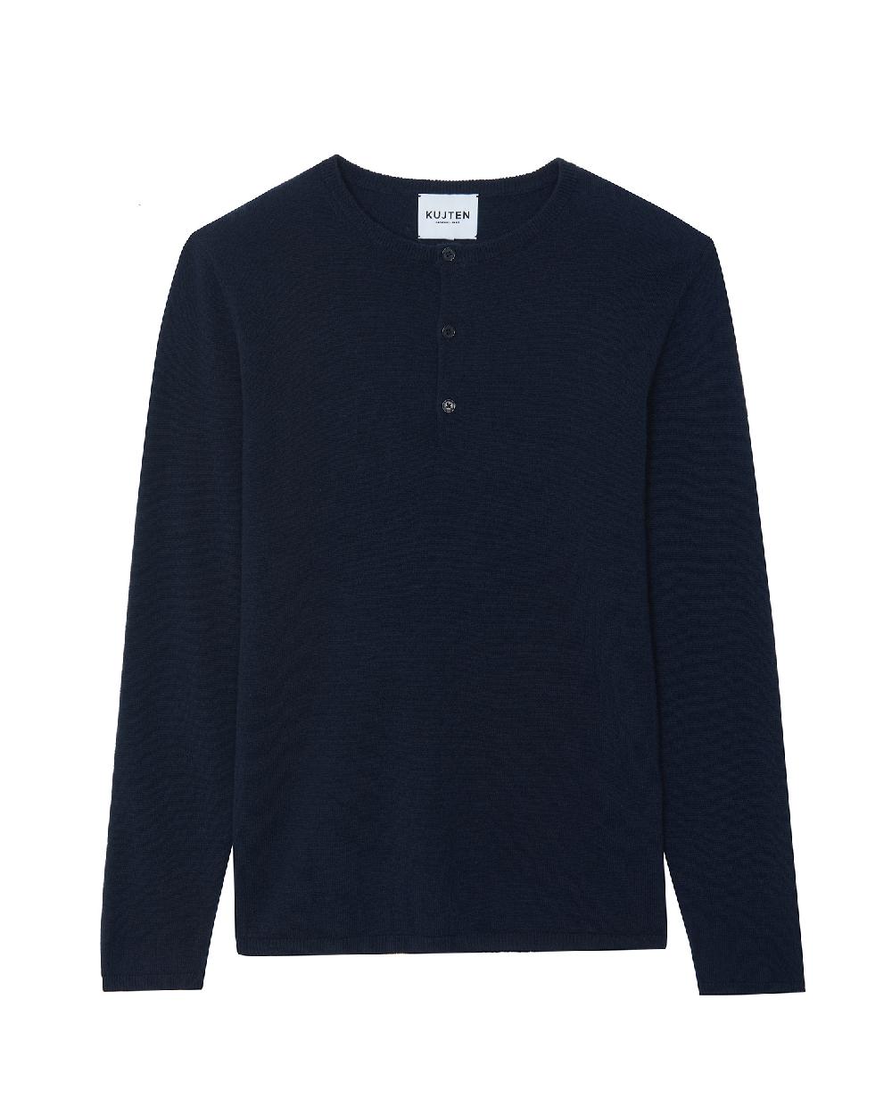 Kujten Pull Apollo Pull Cachemire Homme Col Tunisien