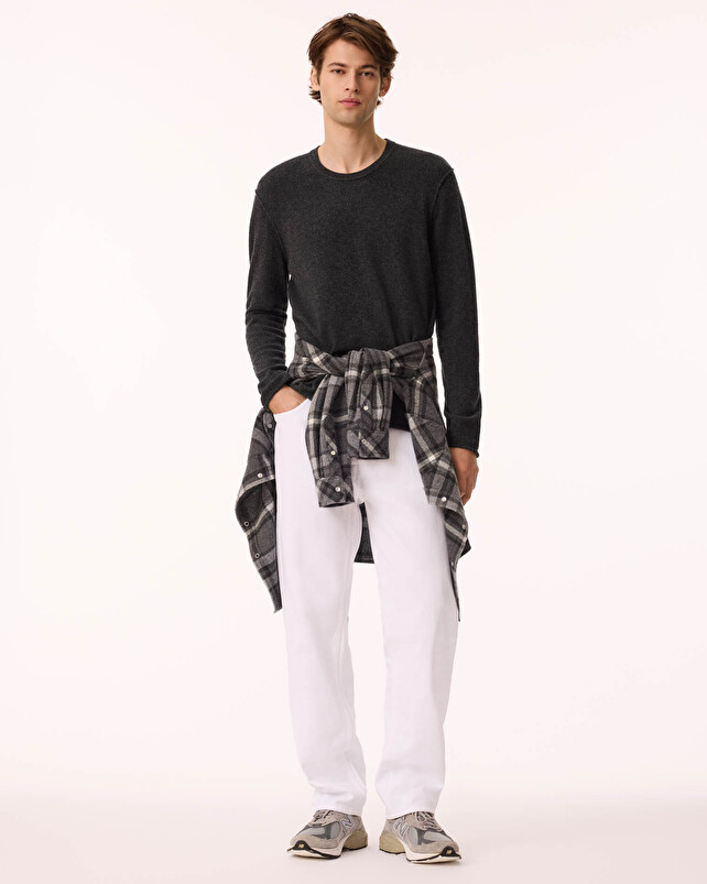 Kujten Pull Armand Pull Cachemire Homme Col Rond 2 Fils