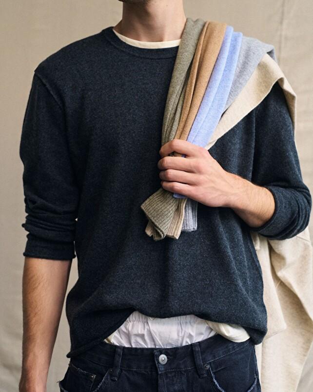 kujten Pull armand Pull Cachemire Homme Col Rond 2 fils