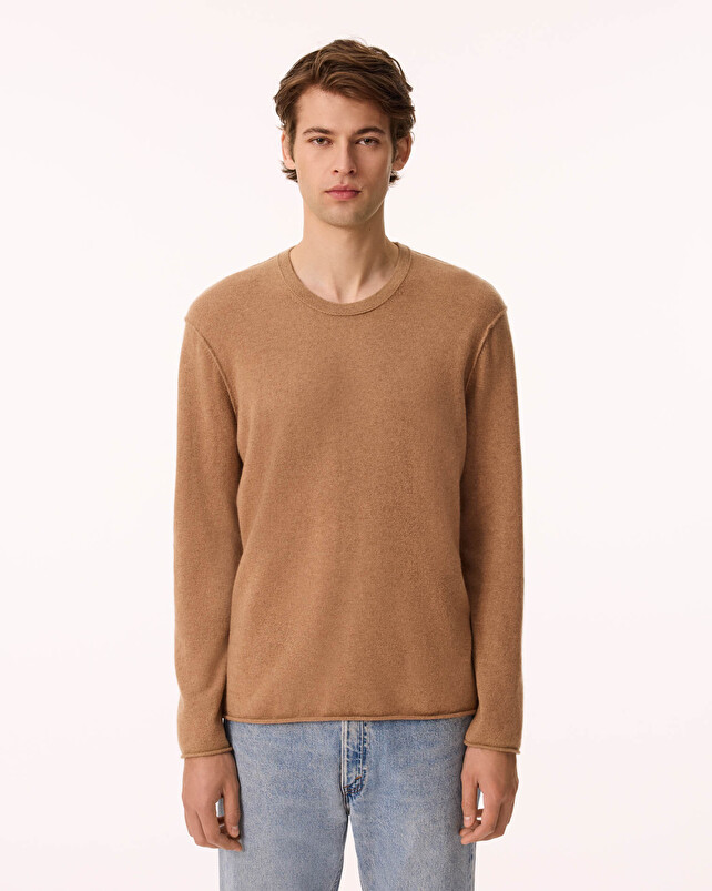 Kujten Pull Armand Pull Cachemire Homme Col Rond 2 Fils