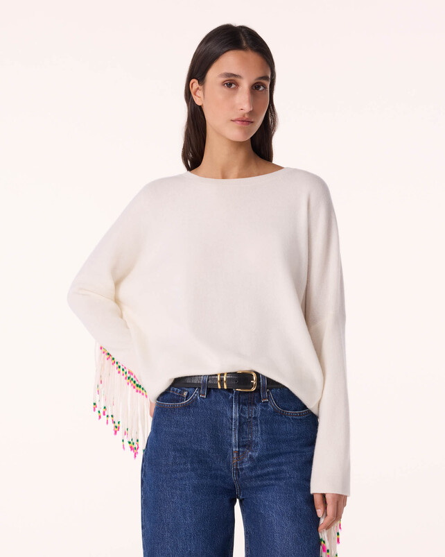 Kujten Pull Ayade Africa Pull Cachemire Bicolore 2 Fils