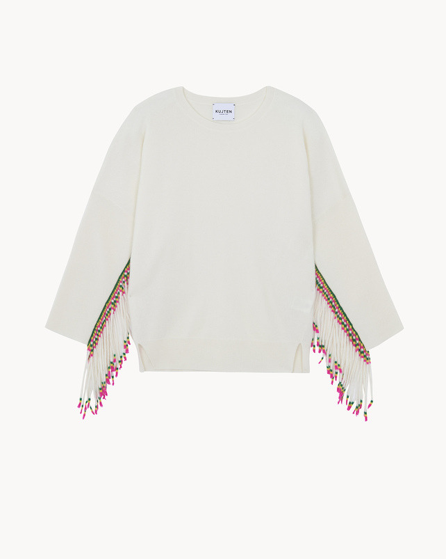 Kujten Pull Ayade Africa Pull Cachemire Bicolore 2 Fils