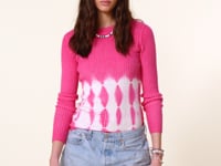 Kujten Pull Bibi Dye Pull Col Rond Cachemire Côtelé 2 Fils