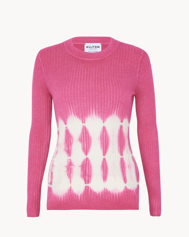 kujten Pull bibi dye Pull Col Rond Cachemire Côtelé 2 fils