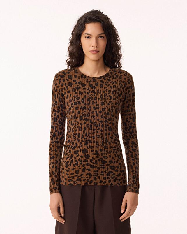 Kujten Pull Bibi Leo Pull Cachemire Femme Col Rond 2 Fils