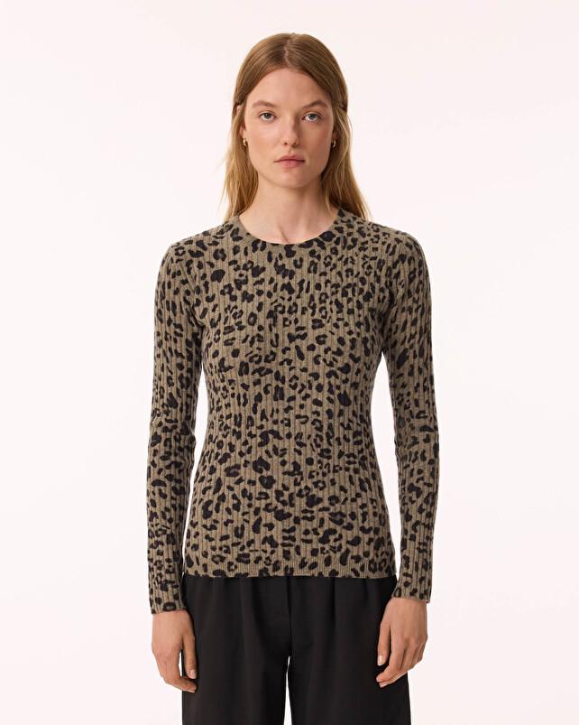 Kujten Pull Bibi Leo Pull Cachemire Femme Col Rond 2 Fils