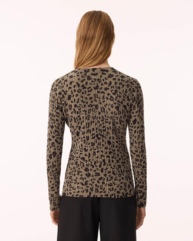 Kujten Pull Bibi Leo Pull Cachemire Femme Col Rond 2 Fils