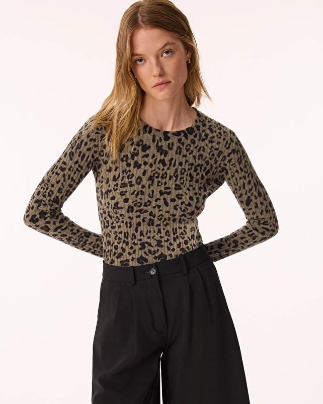 kujten Pull bibi leo Pull Cachemire Femme Col Rond 2 fils