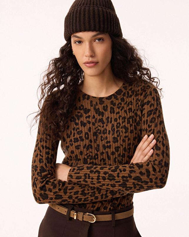 kujten Pull bibi leo Pull Cachemire Femme Col Rond 2 fils