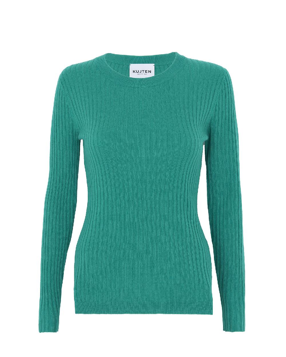 Kujten Pull Bibi Pull Col Rond Manches Longues Côtelees