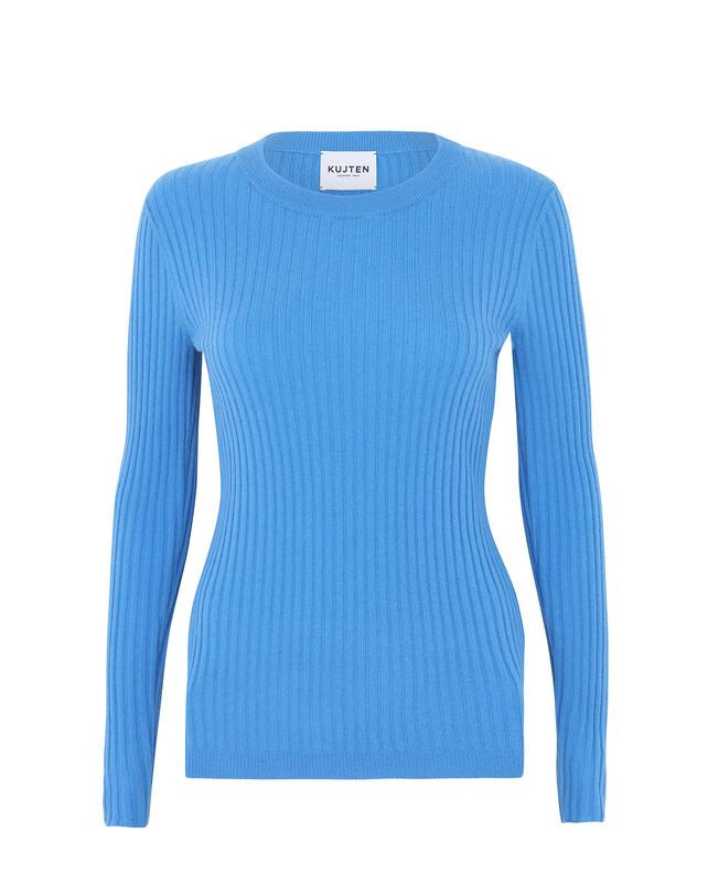 kujten Pull bibi Pull col rond manches longues côtelees