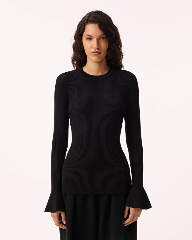 Kujten Pull Bibu Pull Cachemire Femme Col Rond 2 Fils