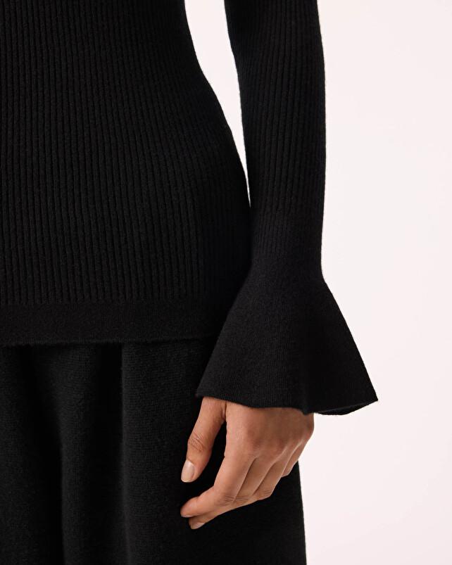 Kujten Pull Bibu Pull Cachemire Femme Col Rond 2 Fils