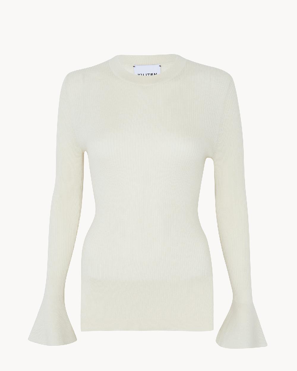 Kujten Pull Bibu Pull Cachemire Femme Col Rond 2 Fils