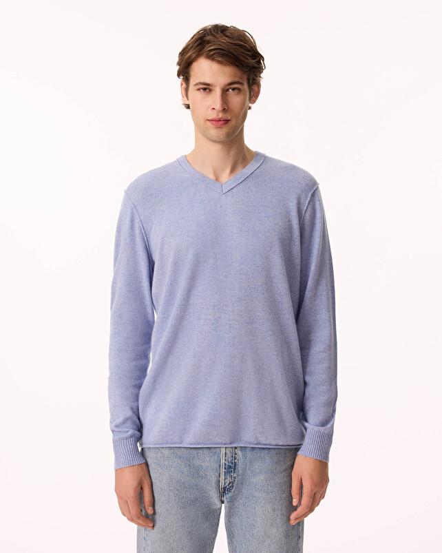 Kujten Pull Billy Pull Cachemire Homme Col V 2 Fils