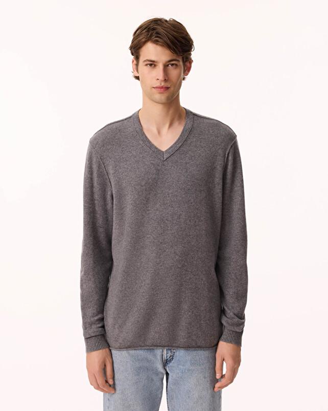 Kujten Pull Billy Pull Cachemire Homme Col V 2 Fils