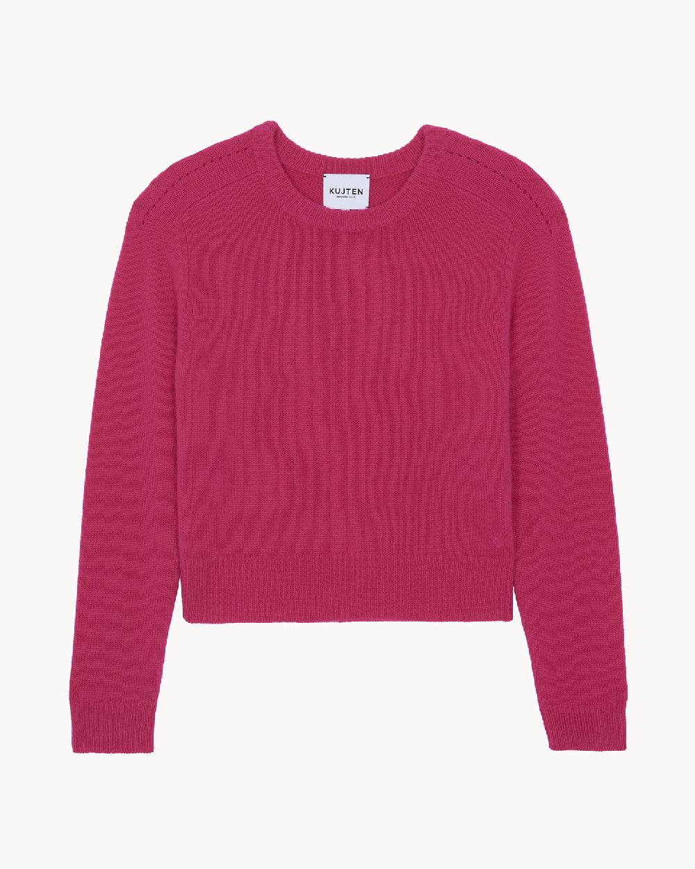 Kujten Pull Caroline Pull Cachemire Col Rond Court 6 Fils