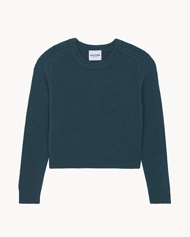 Kujten Pull Caroline Pull Cachemire Col Rond Court 6 Fils