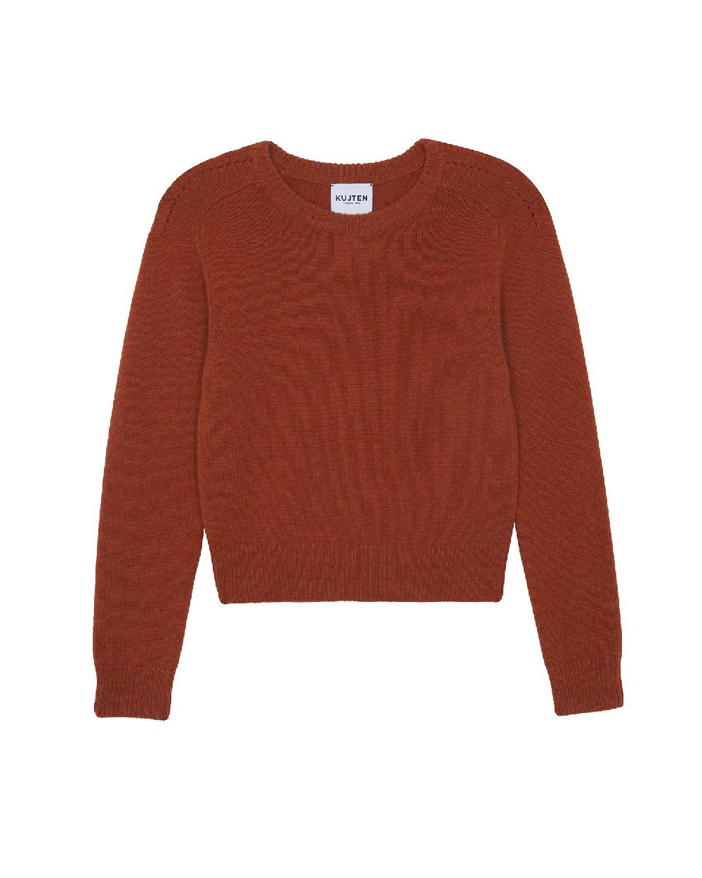 Kujten Pull Caroline Pull Col Rond à Manches Longues En Cachemire 6 Fils