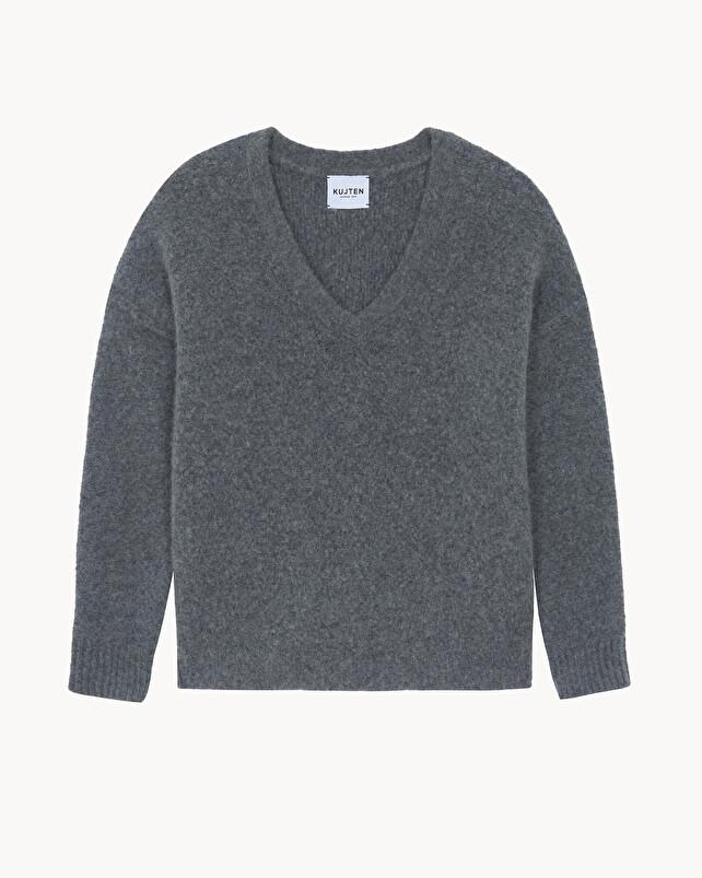 kujten Pull catherine Pull Cachemire Femme Col V 2 fils