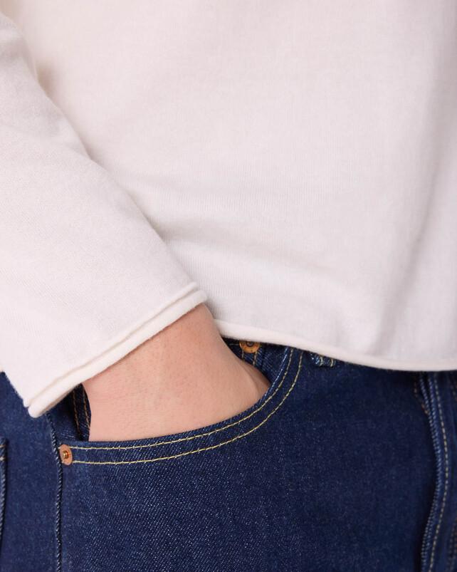 Kujten Pull Connie Pull Coton-Cachemire Homme Col Rond 1 Fil