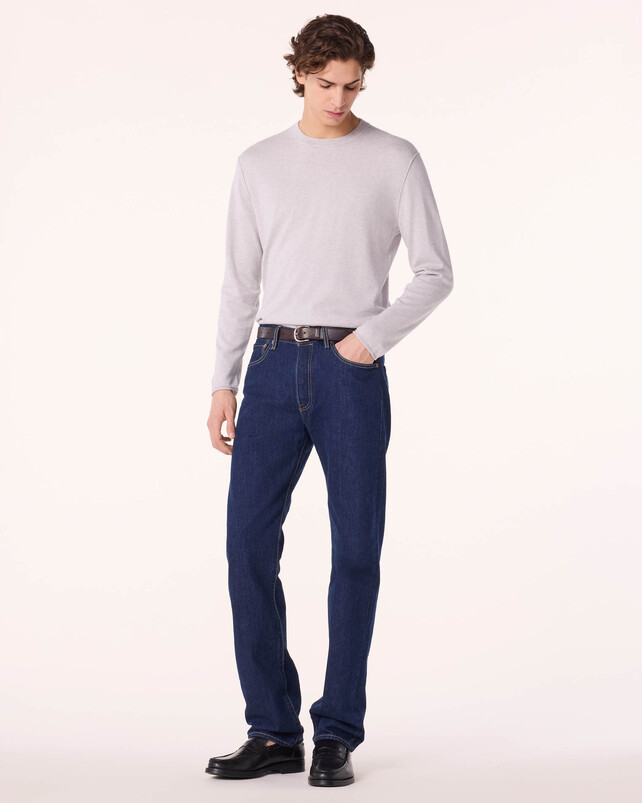 kujten Pull connie Pull Coton-Cachemire Homme Col Rond 1 fil