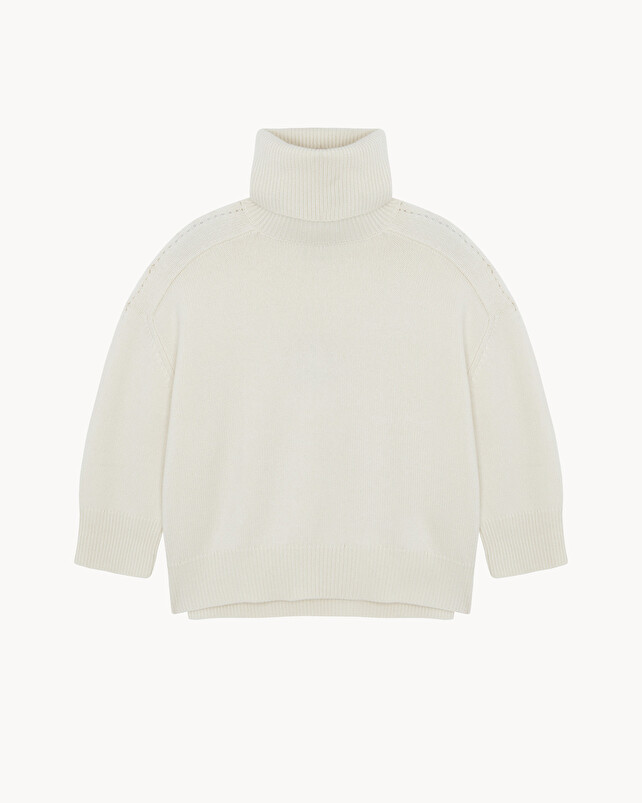 Kujten Pull Diana Pull Cachemire Col Roulé Oversize 8 Fils