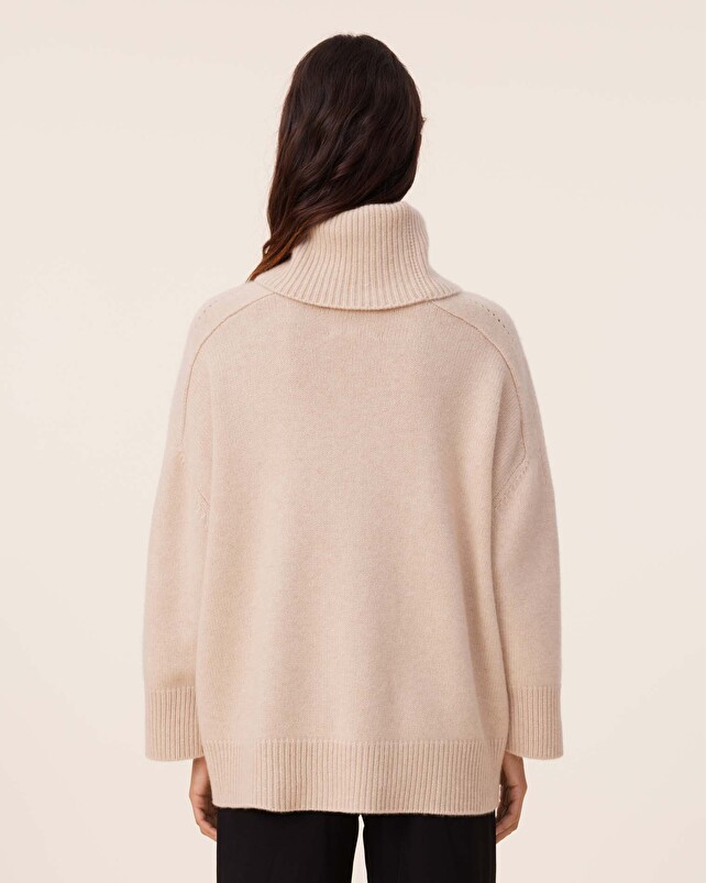 Kujten Pull Diana Pull Cachemire Col Roulé Oversize 8 Fils