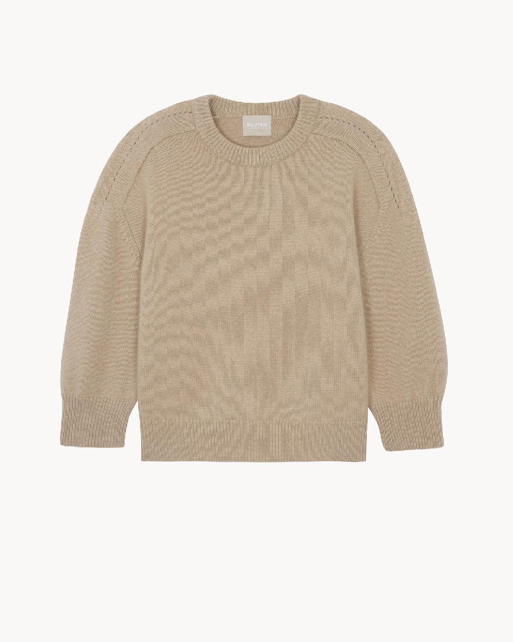 Kujten Pull Diane Pull Cachemire Col Rond Oversize 8 Fils