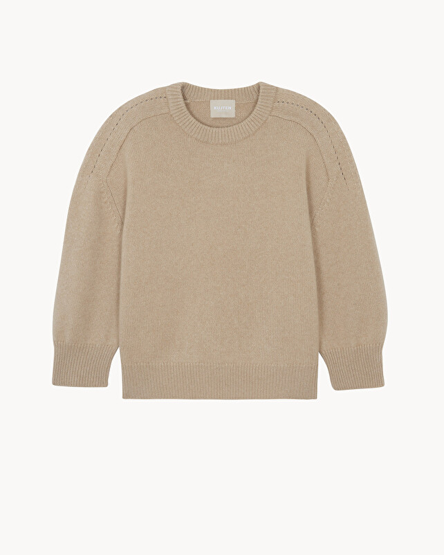 kujten Pull diane Pull Cachemire Col Rond Oversize 8 fils