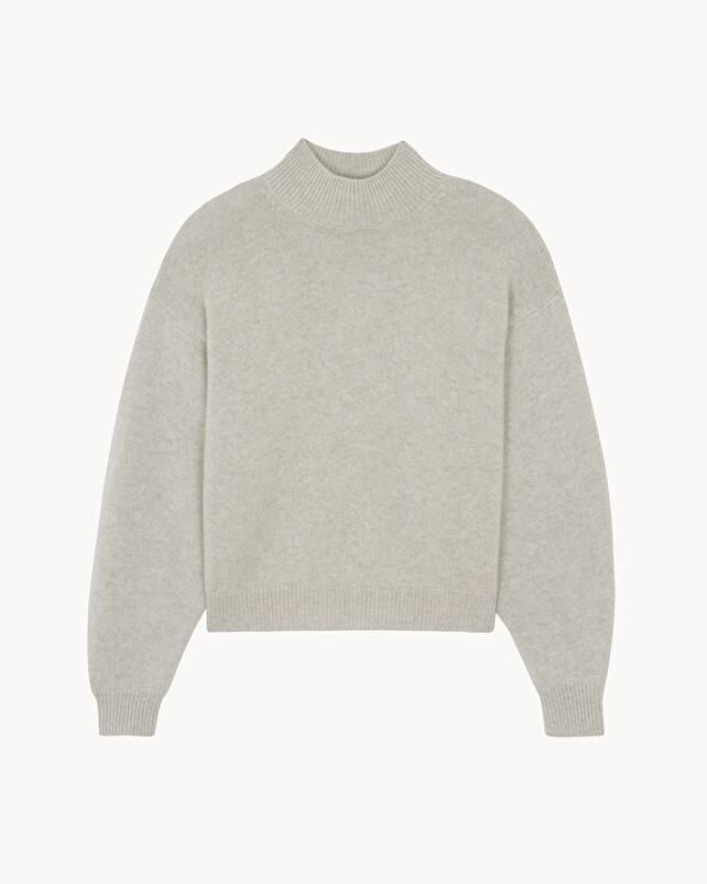 Kujten Pull Fany Pull Cachemire Femme Col Cheminée 4 Fils