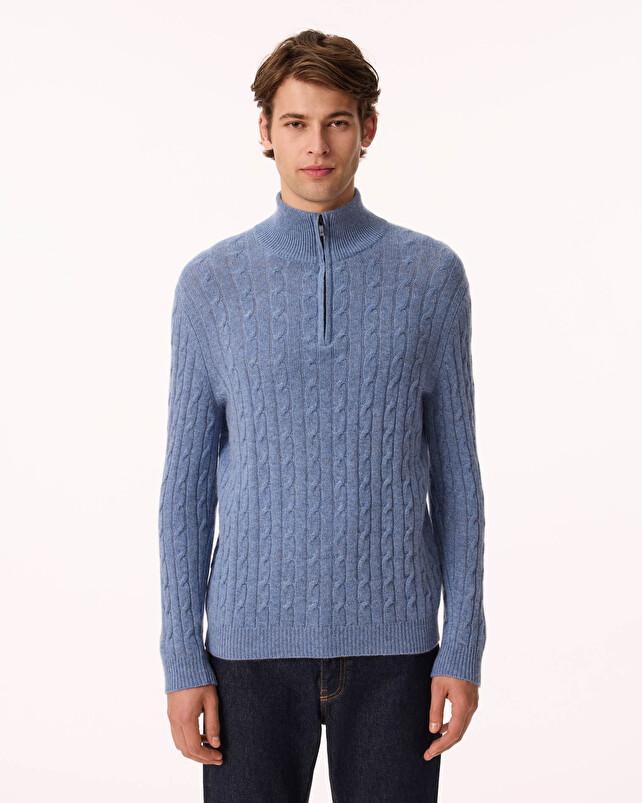 Kujten Pull Hector Pull Col Camioneur Cachemire Torsadé 4 Fils