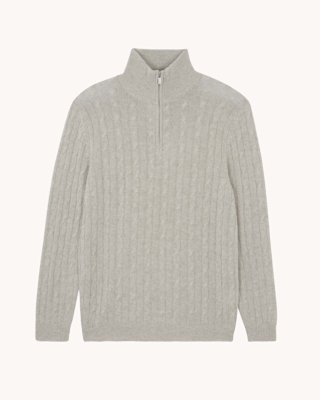 Kujten Pull Hector Pull Col Camioneur Cachemire Torsadé 4 Fils