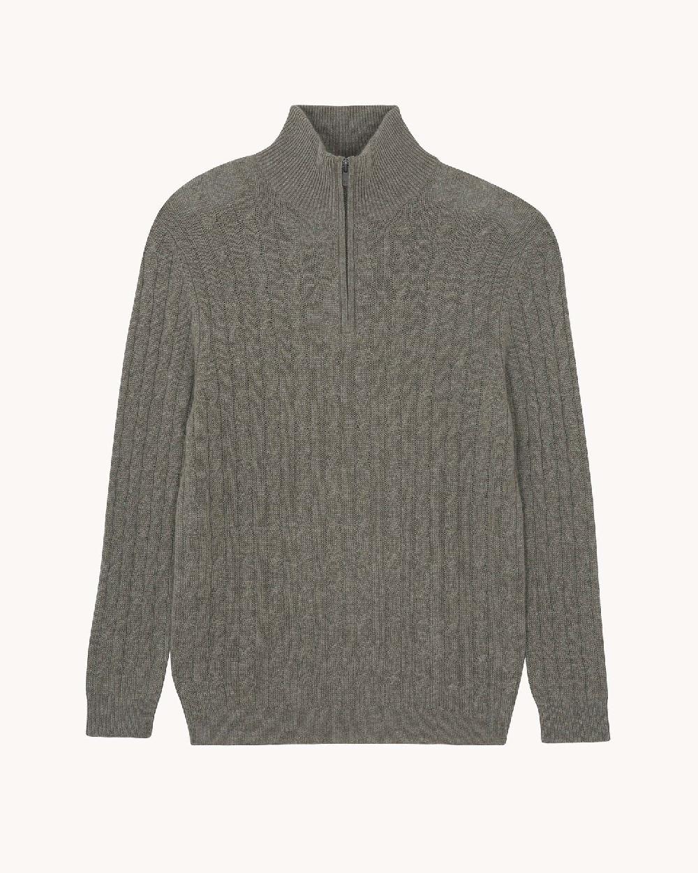 Kujten Pull Hector Pull Col Camioneur Cachemire Torsadé 4 Fils